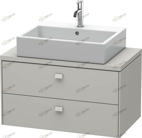 BR510700707 Brioso Тумбочка для компактной консоли Бетонно-серый матовый декор Duravit