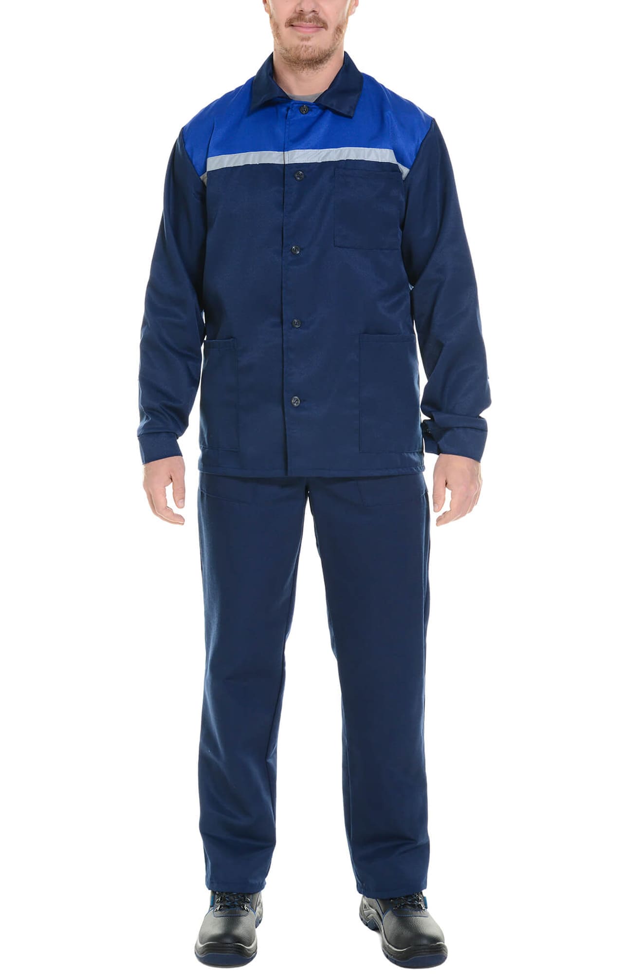 63024 Костюм Строителя темно-синий василек  Летняя спецодежда  размер 48-50/182-188  - Вид №9