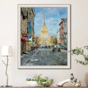91605355 Картина в раме Grafis-art Городской пейзаж 57x47 см STLM-0820741