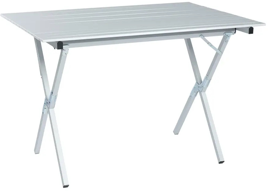 91216303 Нераздвижной садовый стол складной Camping world Long Table 110 см x 72 см x 80 см алюминий серый/серебристый STLM-0520596