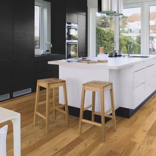 Инженерная доска Boen Finesse Rustic Live Matt Ированная C Фаской 2v Дуб Рустик с брашью (Текстурированная) 1350х135 мм EBLE45FD - Вид №13