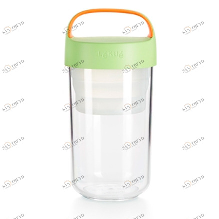 Банка стеклянная зеленая 600 мл Lekue LEKUE  00-3951980 Зеленый;прозрачный 