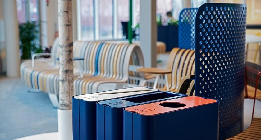 Green Furniture Concept Контейнер для макулатуры из стали с порошковым покрытием для раздельного сбора отходов Radius sun-id-1507412 - Вид №4