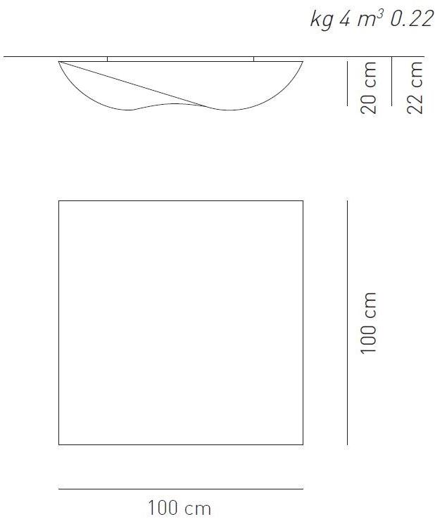 AXOLIGHT Потолочный светильник из ткани Stormy sun-id-1375705 - Вид №5