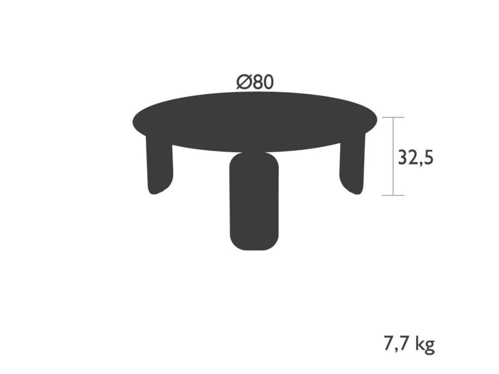 Алюминиевый круглый садовый столик In Stock Fermob ARCH-00038418 - Вид №2