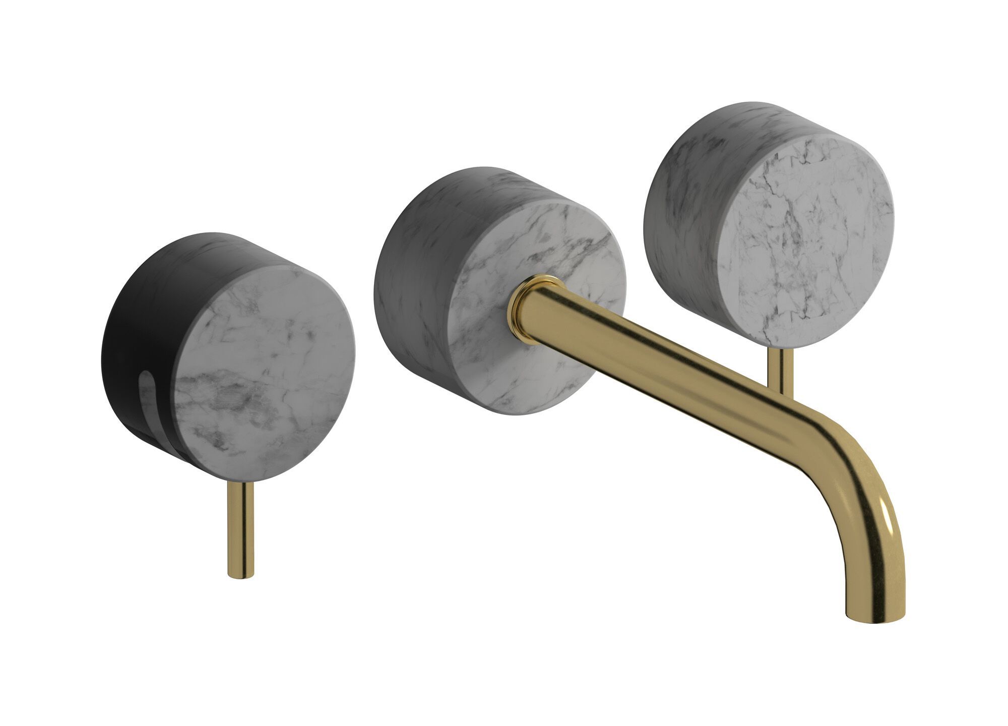 Мраморный настенный смеситель для раковины с 3 отверстиями IB мрамор + мрамор Elle ARCH-00113377 - Вид №12