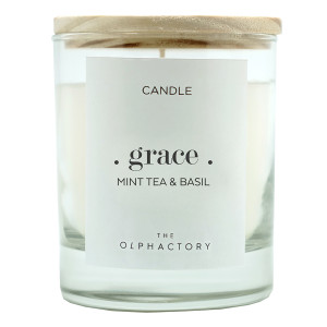 VV401MTTO Свеча ароматическая the olphactory, grace, Мята и базилик, 40 ч Ambientair