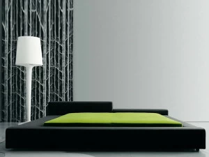 Living Divani Двуспальная кровать с мягким изголовьем Extra wall