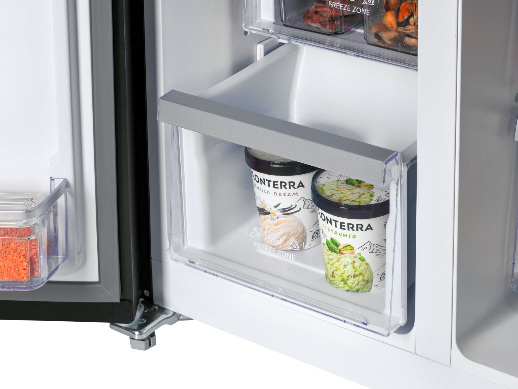 9168756 Холодильник Side by Side   HIBERG RFS-655DX NFB inverter серый STDN-0033550 - Вид №14