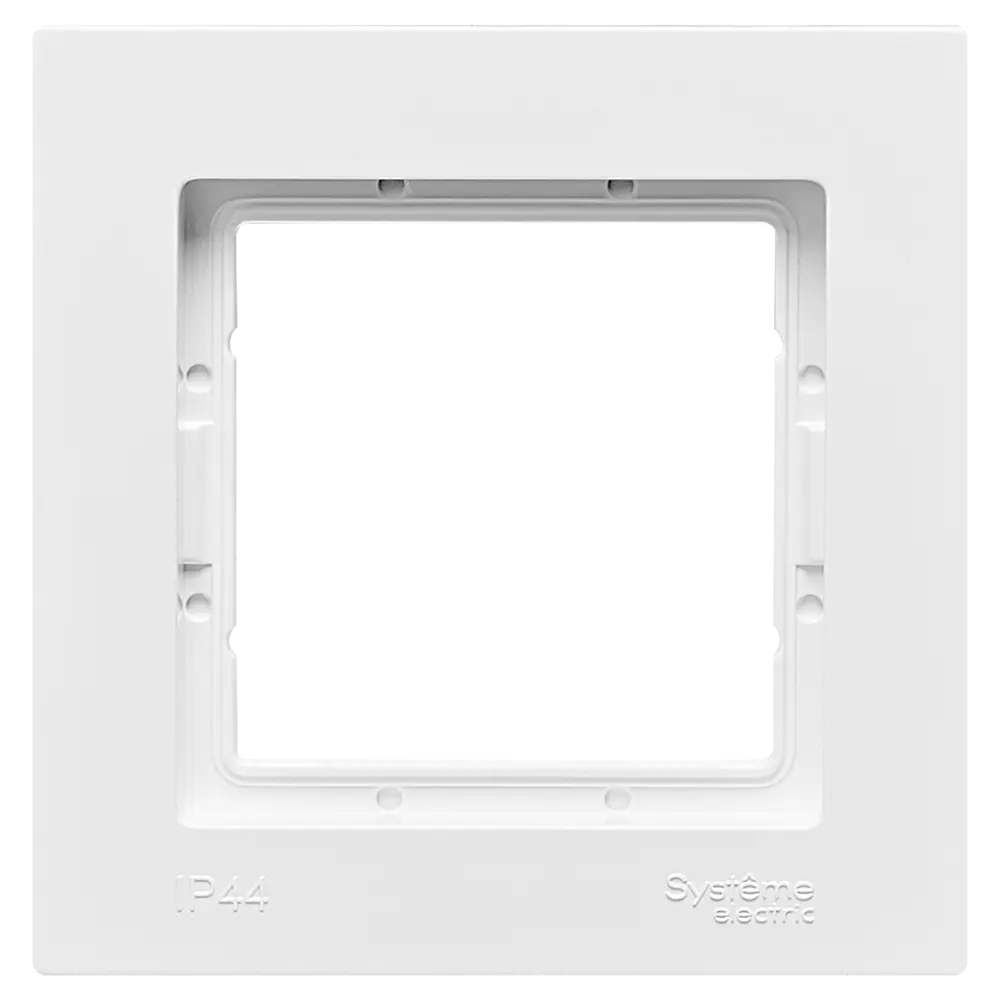 Рамка для розеток и выключателей Schneider Electric Atlas Design ATN000101 1 пост цвет белый 82455015 STLM-2181505 SYSTEME ELECTRIC AtlasDesign