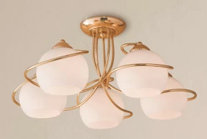 Потолочная люстра Citilux Лайма CL155152 CITILUX ЛАЙМА ЗОЛОТО 182423 Белый