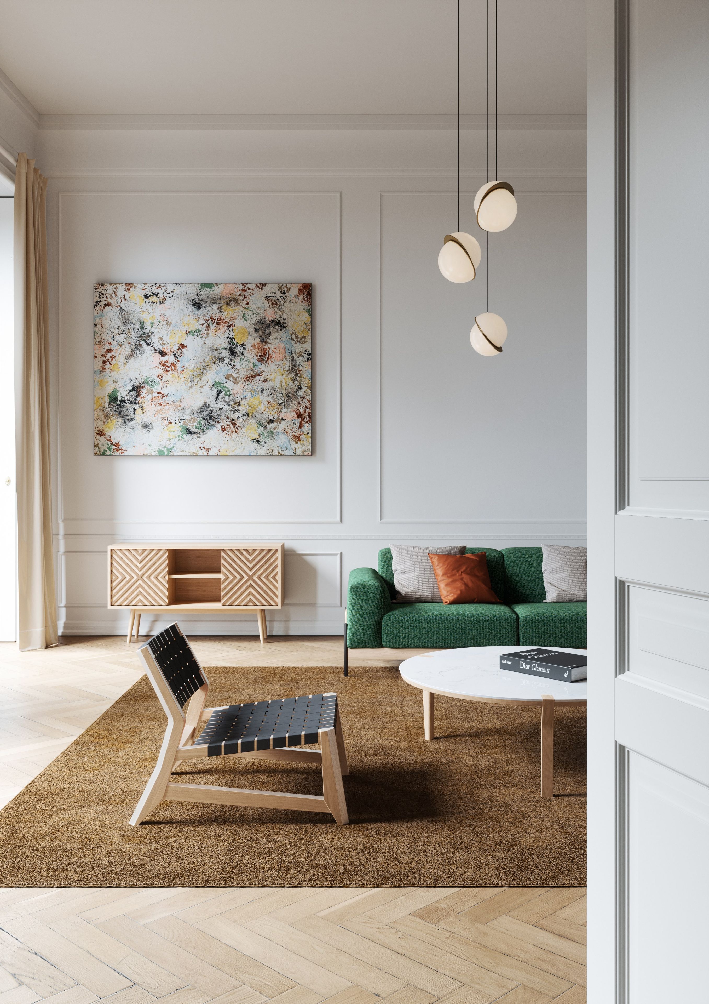 2-местный тканевый диван Wewood Bowie ARCH-00048630 - Вид №3