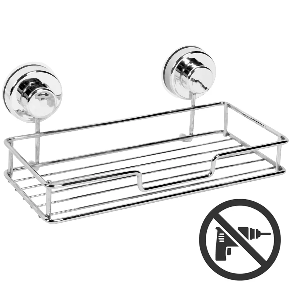 Полка для ванной комнаты Sensea Simply Lock на присосках металл 15308500 STLM-2036134 SIMPLY LOCK XP