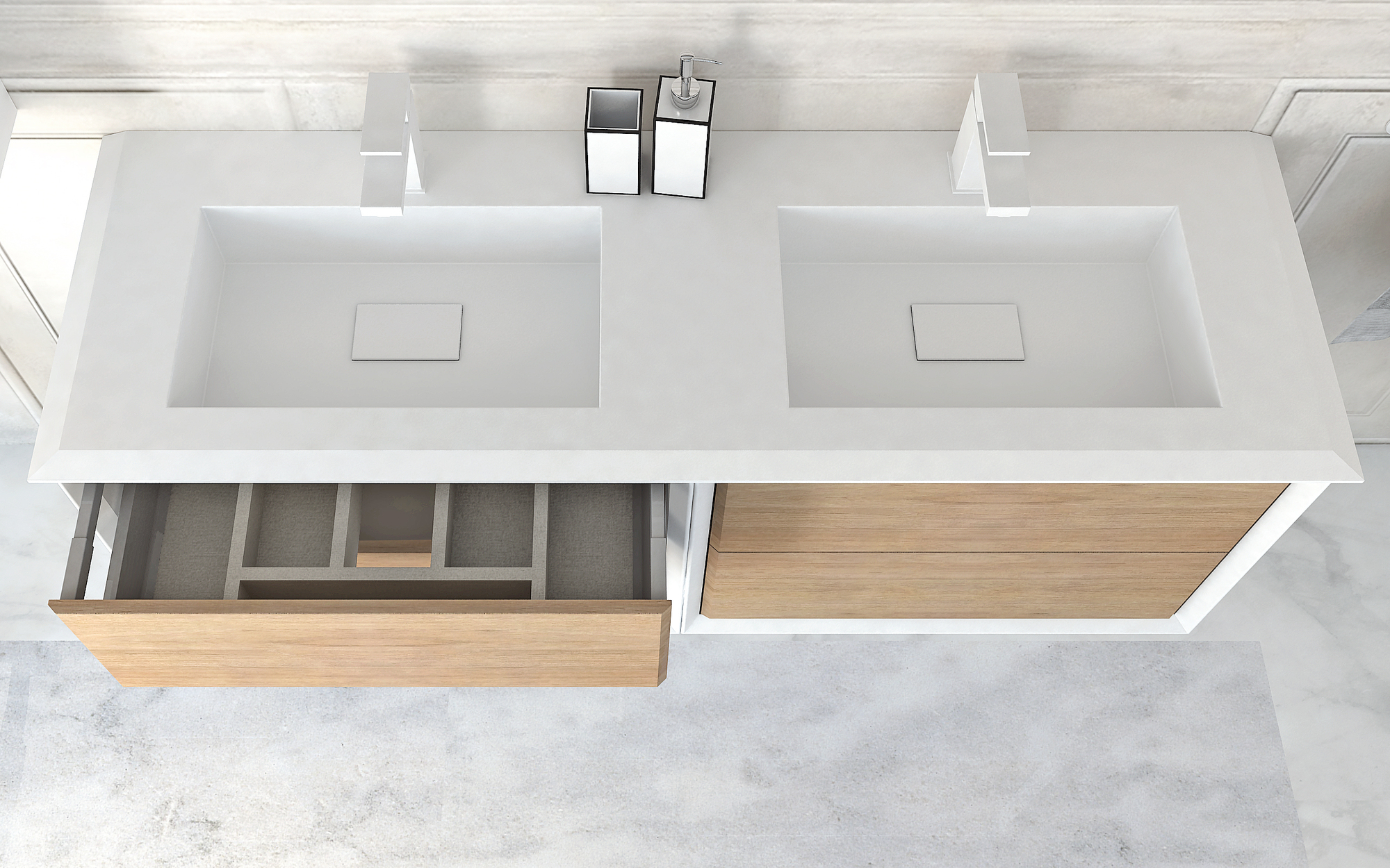 Мебель для ванной CEZARES BELLAGIO 140 Rovere Tabacco - Вид №3