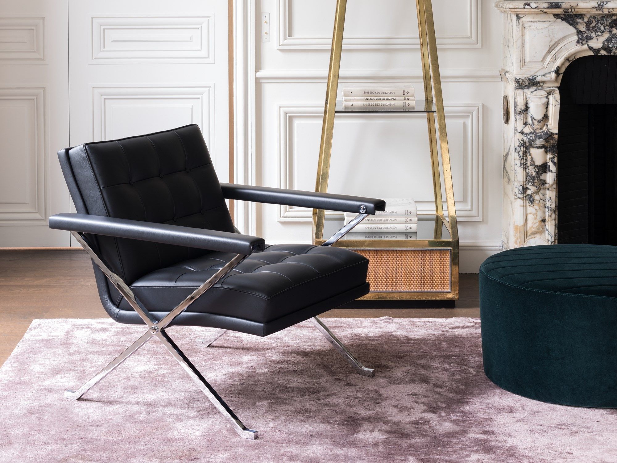 Кожаное кресло capitonné с подлокотниками Wittmann Constanze 3/4 ARCH-00036383 - Вид №5