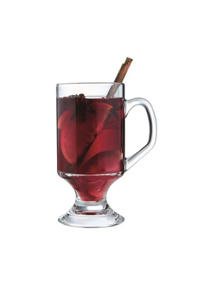 91731694 Набор бокалов 4 шт Footed Mug Arcoroc Стекло цвет бесцветный/прозрачный STLM-0872603