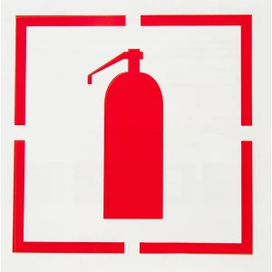 Трафарет «Огнетушитель» 20х20 см
