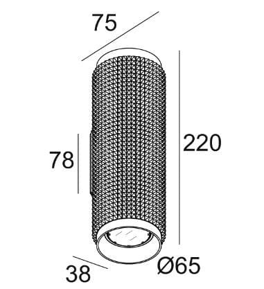 Диммируемая галогенная настенная лампа Deltalight ORBIT PUNK Hi ARCH-00148770 - Вид №3