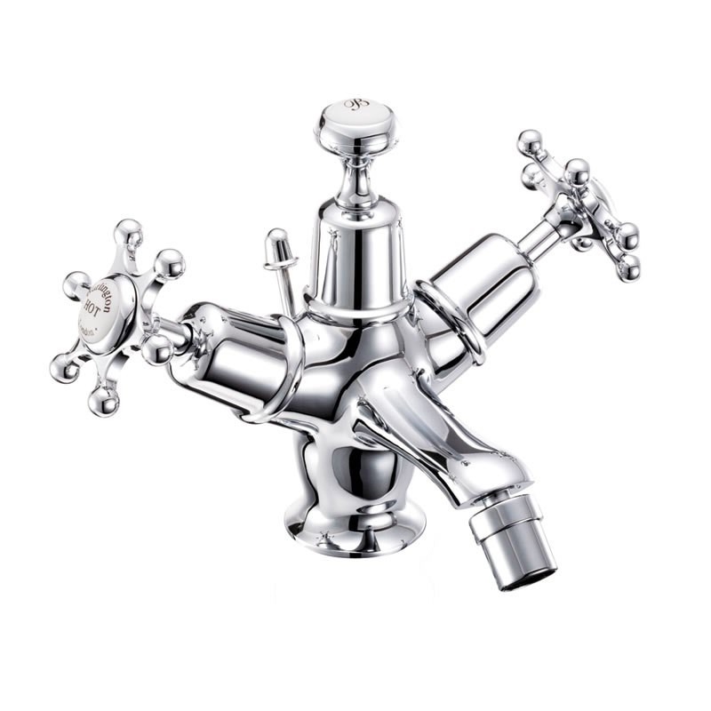 Смеситель для биде на 1 отверстие с донным клапаном [BI13]  Burlington T15-QT, T3  - Вид №1