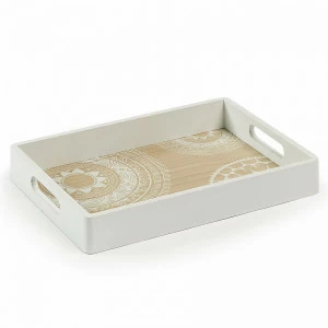 Поднос деревянный белый Addie от La Forma LA FORMA ADDIE 343399 Белый