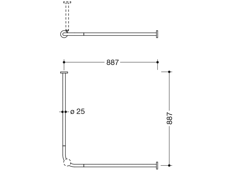 900.34.10160 Карниз HEWI System 900 - Вид №8