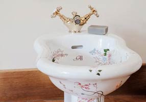 Gentry Home Таз большой белый Victorian Copper GH102716 - Вид №1