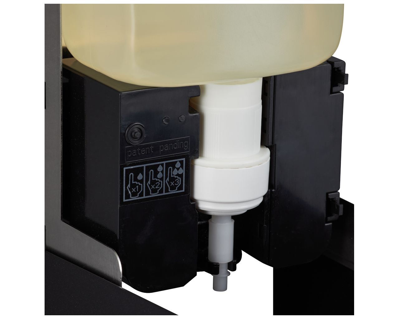 DSC209 Бесконтактный автоматический дозатор пенного мыла STELLA BLACK LINE для одноразовых стержней 1000 г, черный Merida  - Вид №4