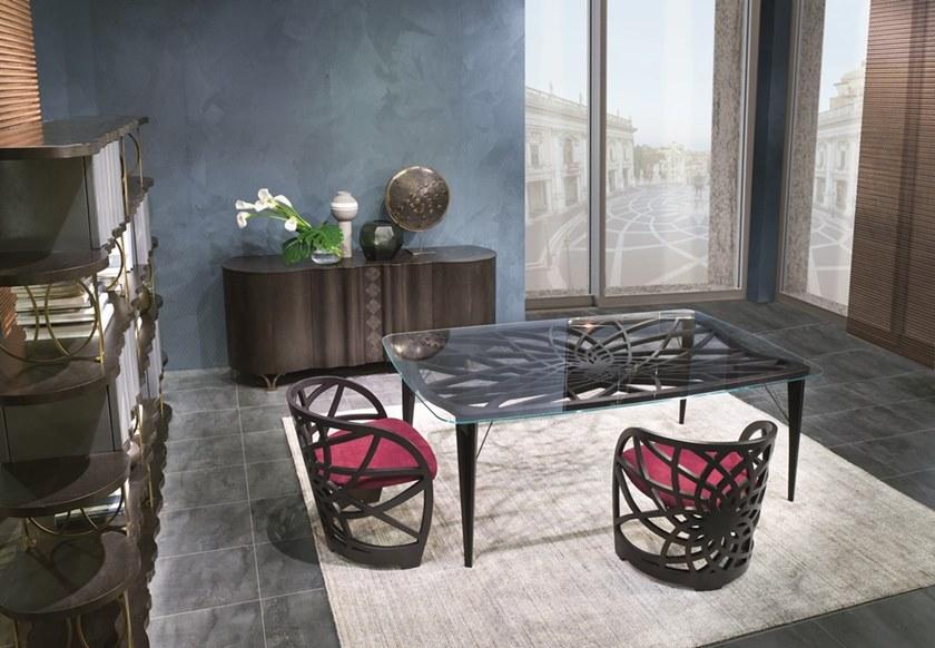 Carpanelli Кресло из дерева с высокой спинкой Optical skin Po70 - Вид №3