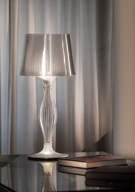 Настольная лампа Liza Prisma от Slamp SLAMP КЛАССИЧЕСКИЕ 244887 Прозрачный;серебро  - Вид №6