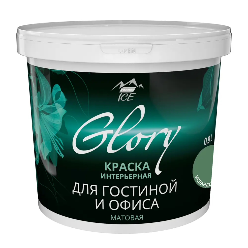 Краска для гостиной Glory 0.9 л цвет исландский мох 81963891 STLM-2116638 PARADE ICE  - Вид №1