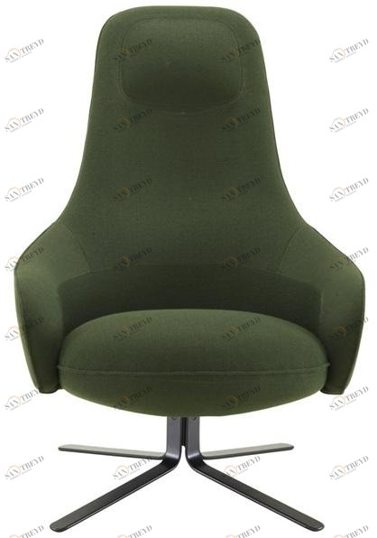 Ligne Roset 4-спицевое тканевое кресло с подлокотниками Moa 19500105