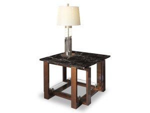 Высокий квадратный мраморный журнальный столик