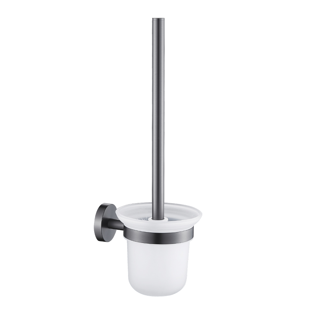 GFmark - Ёрш для унитаза стеклянный с креплением к стене, ГРАФИТ, код: 78162 