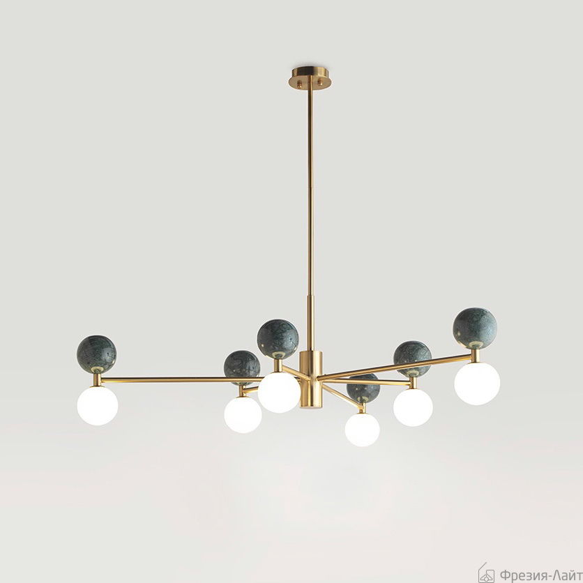 Aromas C1280/6 old gold/green marble люстра потолочная Dalt 120747