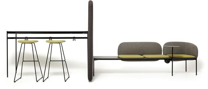 Diemme Отдельностоящая офисная перегородка из ткани Snake sun-id-1359790 - Вид №11