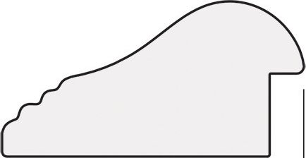 BY 7066 Зеркало в багетной раме - палисандр 62 mm EVOFORM Octagon - Вид №4