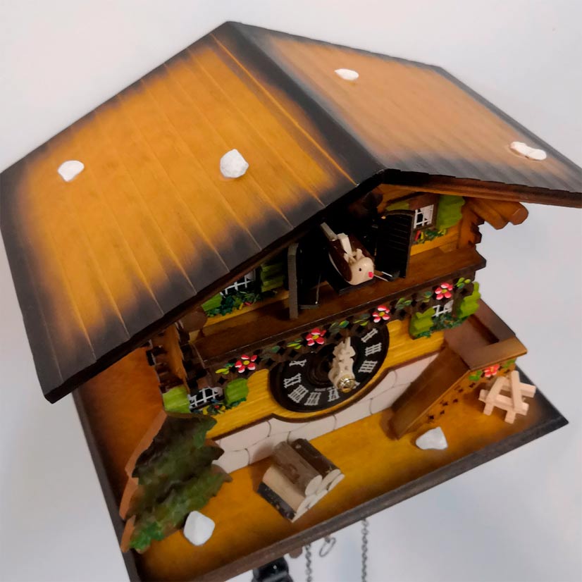 Часы настенные с кукушкой темный орех Sars 8M SARS ДИЗАЙНЕРСКИЕ 00-3967478 Коричневый  - Вид №5