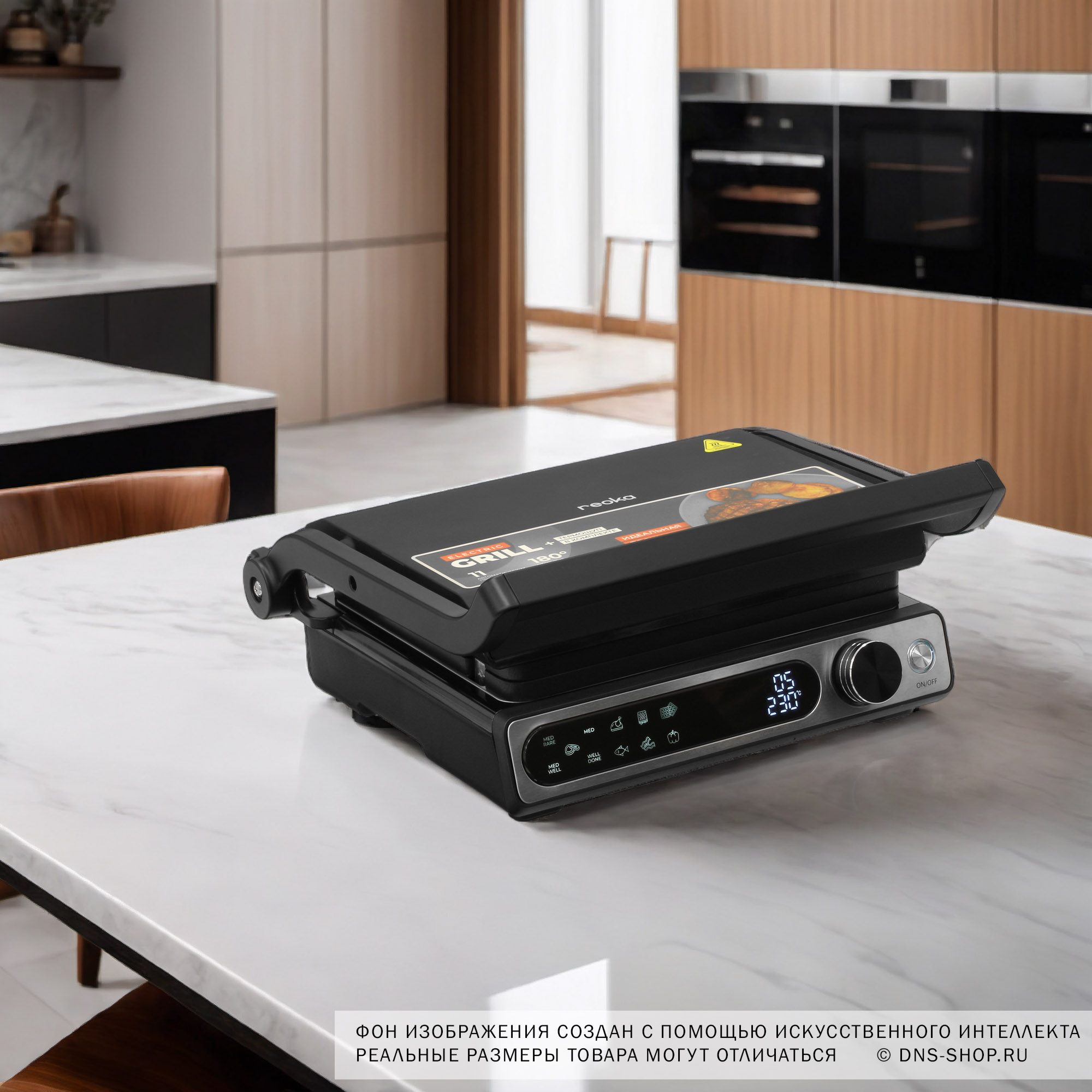 5408665 Гриль Reoka RKG-D201 черный STDN-0056880 - Вид №10