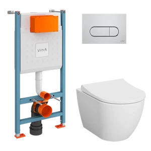 Vitra Mainz — подвесной унитаз с инсталляцией, белый 89413648