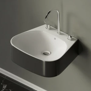 ACER08953RZG Подвесная раковина настенная прямоугольная Agape Pear серая