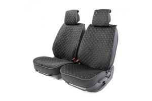 16521459 Каркасные накидки на передние сиденья 2 шт., алькантара CUS-2012 BK/BE CarPerformance