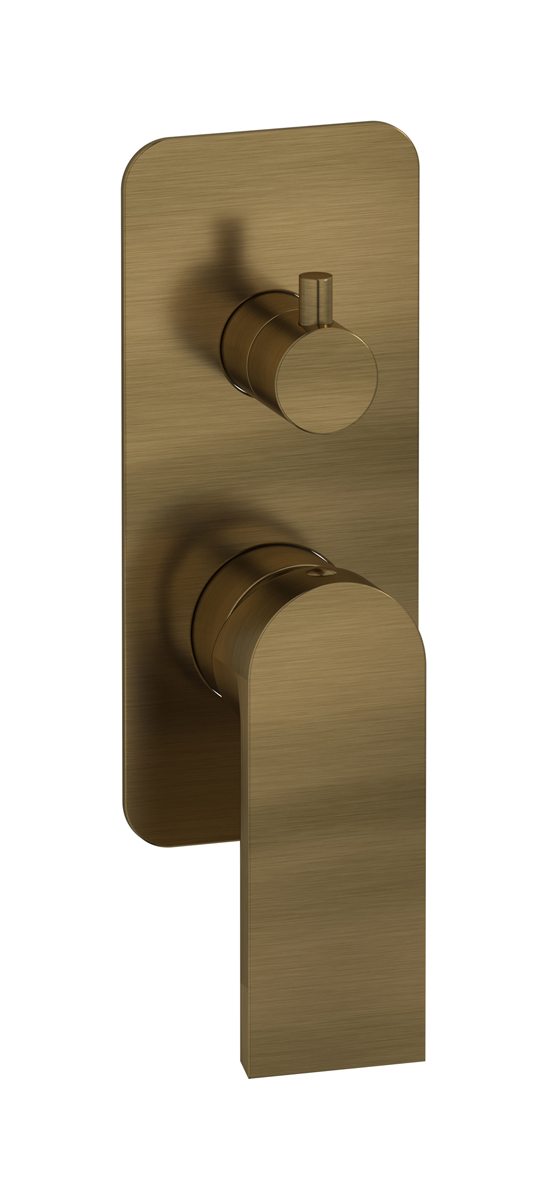 Встроенный смеситель для душа с двухходовым дивертером WE ARE IB k3310mb Modern Bronze K3