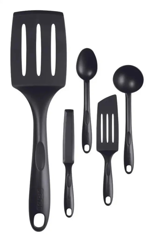 91323169 Набор кухонных инструментов Tefal K001A504 пластик цвет черный STLM-0879651
