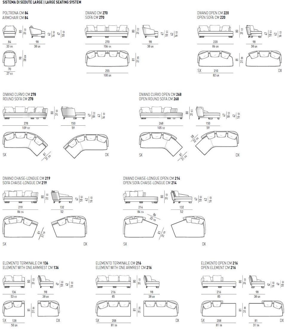 Minotti Модульный диван Lawson sun-id-1443558 - Вид №6