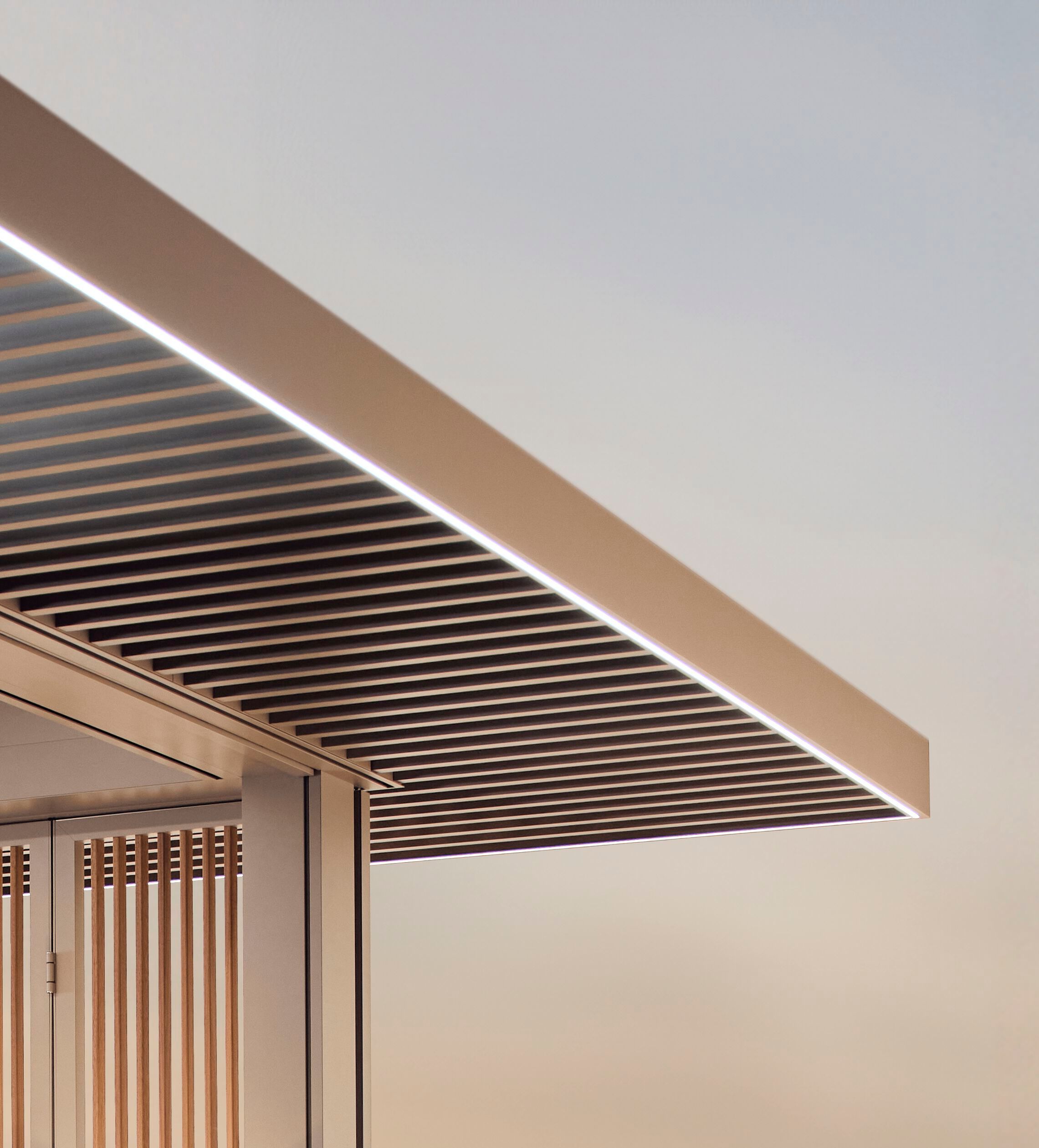 Биоклиматическая пергола из алюминия RENSON AMANI ARCH-00088100 - Вид №15