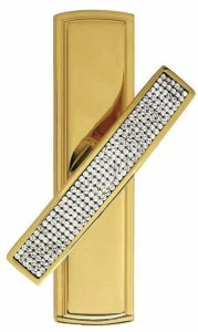 LINEA CALI' Болт Cremone из хромированной латуни с кристаллами swarovski® Profilo mesh