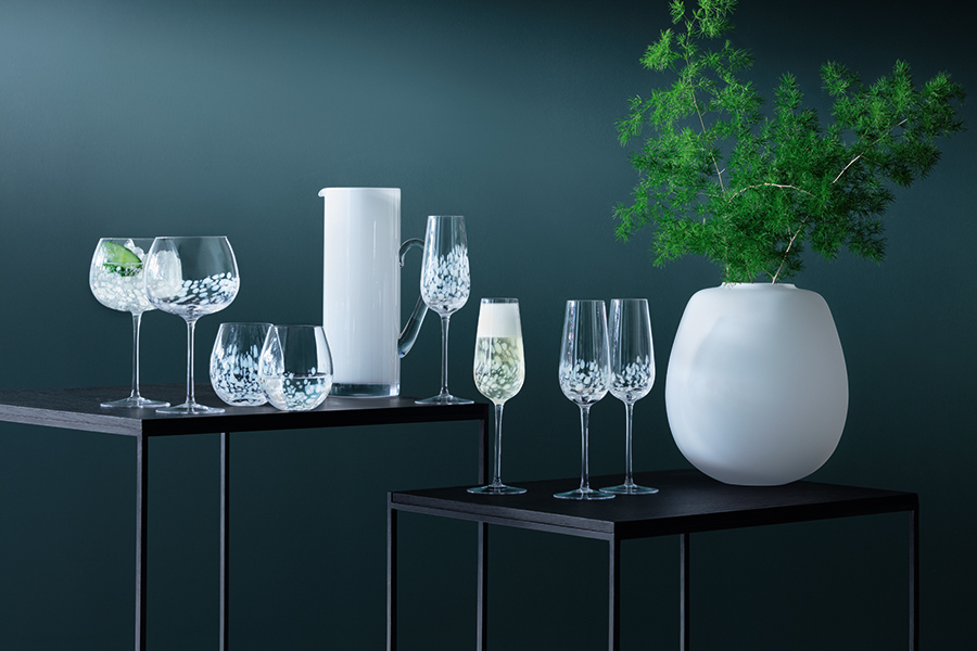 G1332-09-602 Набор из 2 бокалов-флейт для шампанского stipple 250 мл LSA International  - Вид №1