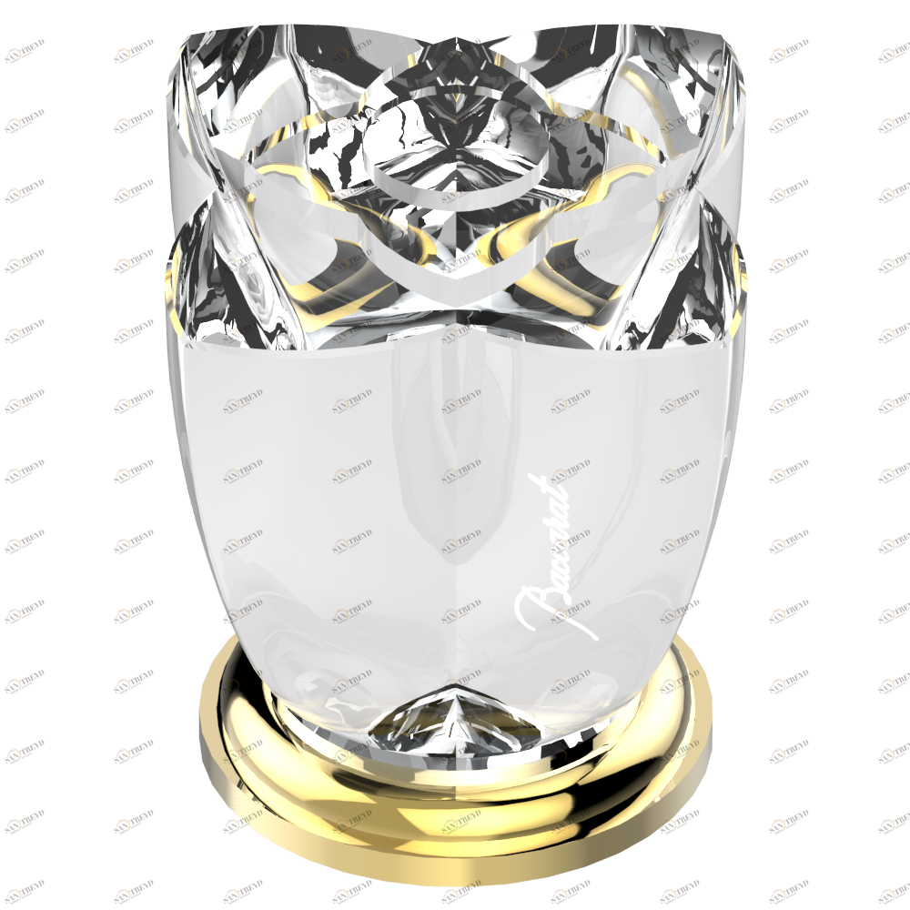 U6A-36 Вентиль 3/4", устанавливаемый на борту Thg-paris Pétale de Cristal, прозрачный хрусталь Хром/золото U6A 36 CAT.A