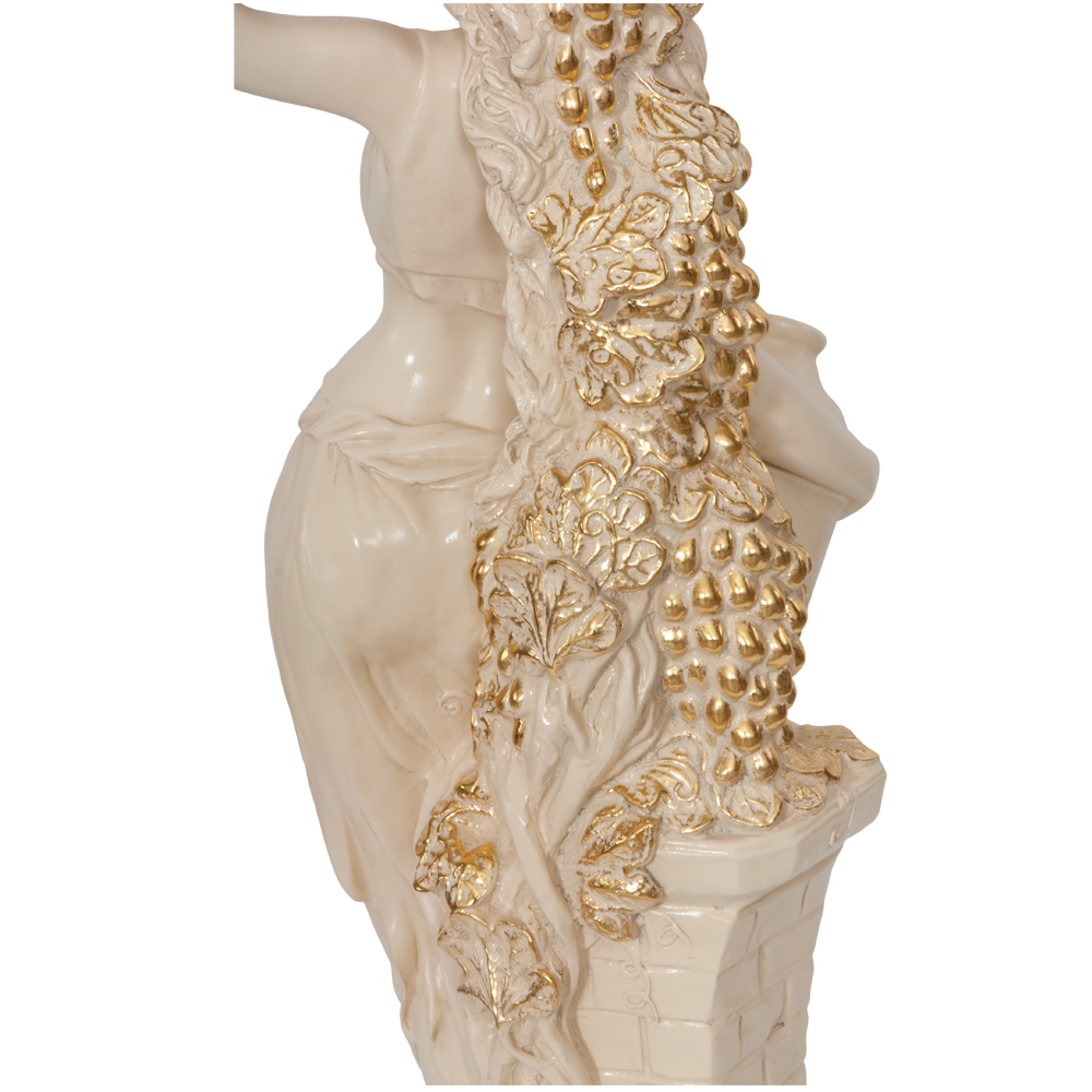 13055+11486 Подставка декоративная Девушка с кувшином Айвори BOGACHO  - Вид №12