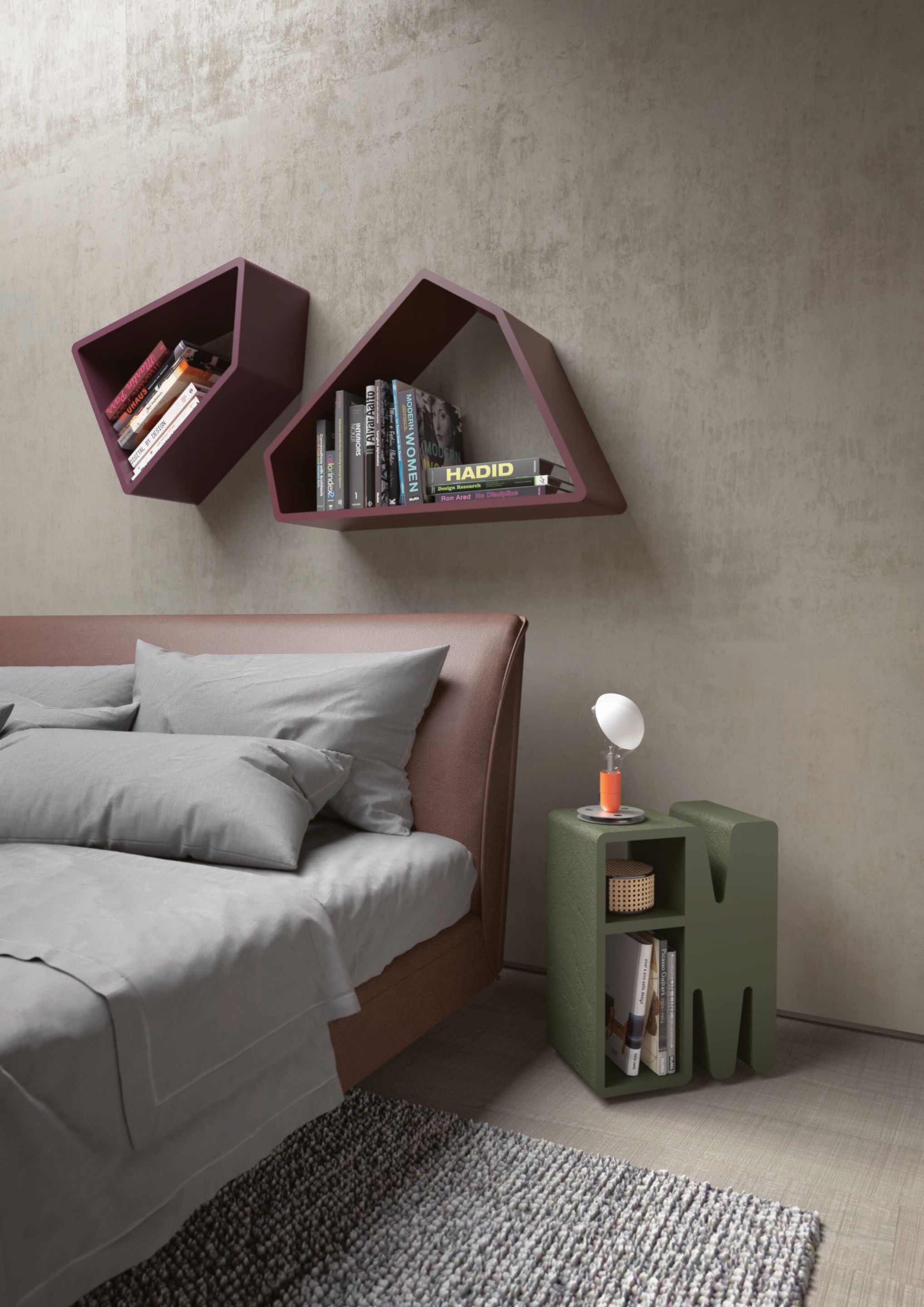 Книжный шкаф с бетонной отделкой Voltan Space ARCH-00102792 - Вид №2